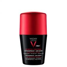 Кульковий антиперспірант Vichy Homme Clinical Control для чоловіків проти надмірного потовиділення та запаху 96H (50 мл.) ЄС