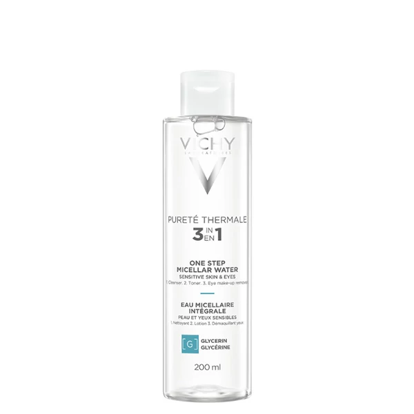 Міцелярна вода Vichy Purete Thermale для чутливої шкіри обличчя й очей (200 мл.) ЄС