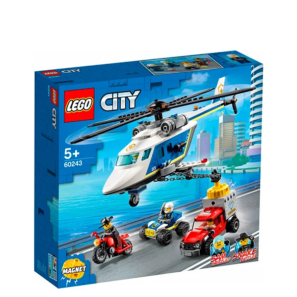 Конструктор LEGO City Погоня на поліцейському гелікоптері (60243) ЄС
