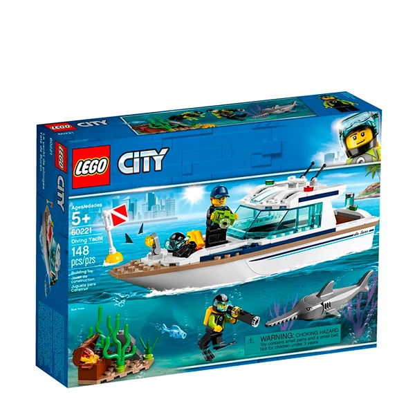 Конструктор LEGO City Яхта для дайвінгу (60221) ЄС