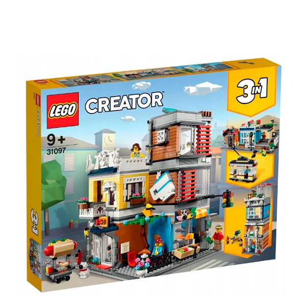Конструктор LEGO Creator Зоомагазин та кафе в центрі міста (31097) ЄС
