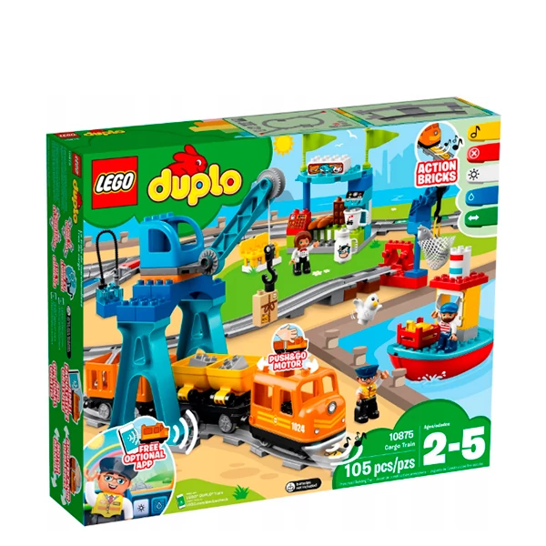 Конструктор LEGO DUPLO Town Вантажний поїзд (10875) ЄС