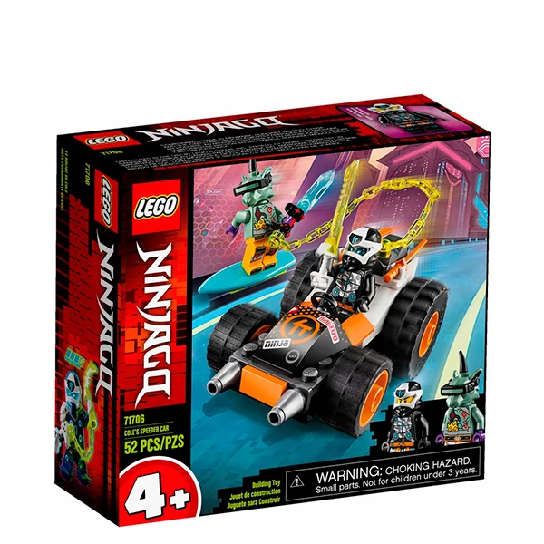 Конструктор LEGO Ninjago Швидкісний автомобіль Коула (71706) ЄС