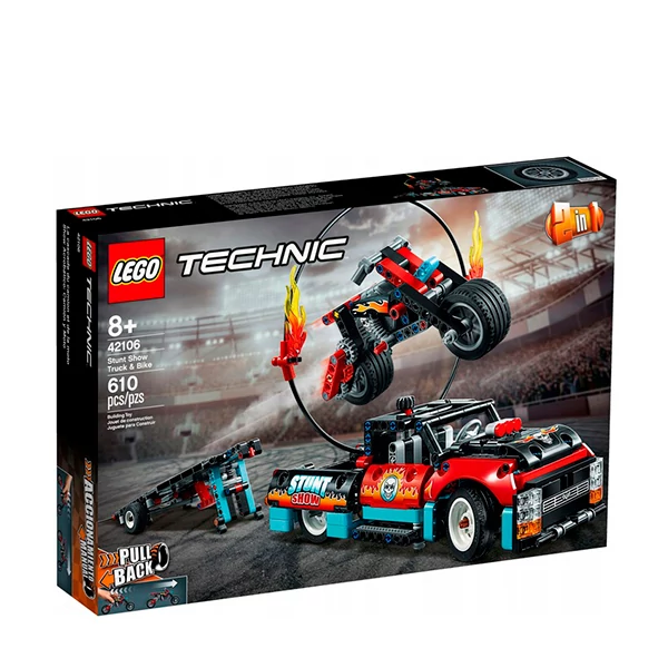 Конструктор LEGO Technic Шоу трюків на вантажівках і мотоциклах 2 в 1 (42106) ЄС