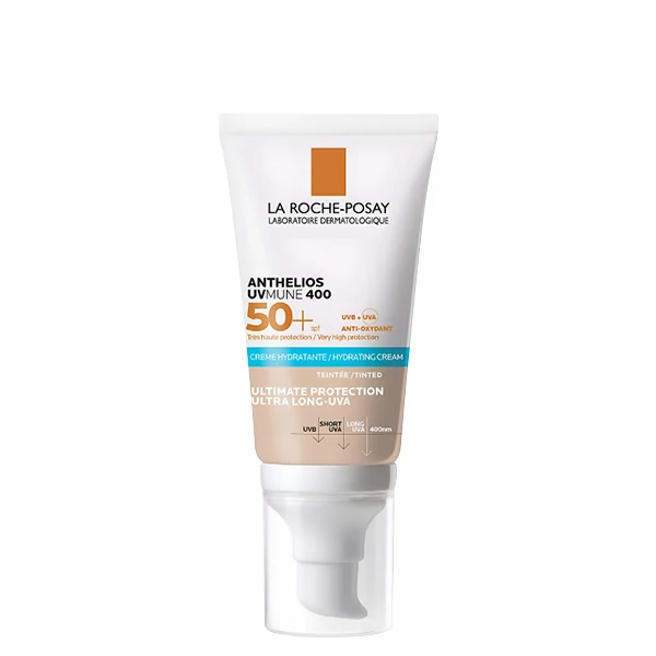 Сонцезахисний зволожувальний крем La Roche-Posay Anthelios UVmune 400 SPF50+ (50 мл.) для обличчя та шкіри навколо очей ЄС