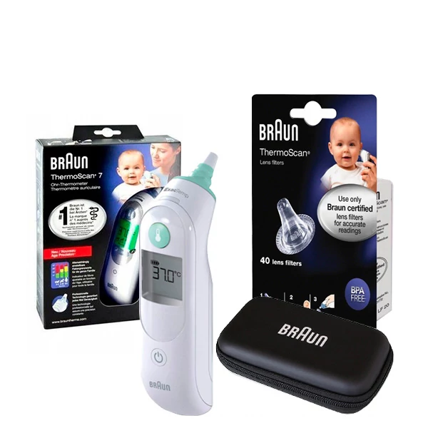 Термометр Braun THERMOSCAN 5 IRT 6020 Вушний з футляром + 40 кришок ЄС