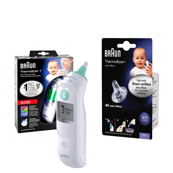 Термометр Braun THERMOSCAN 5 IRT 6020 Вушний + 40 кришок ЄС