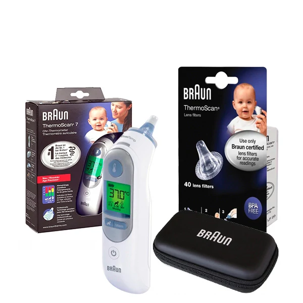 Термометр Braun THERMOSCAN 7 IRT 6520 Вушний з футляром + 40 кришок ЄС