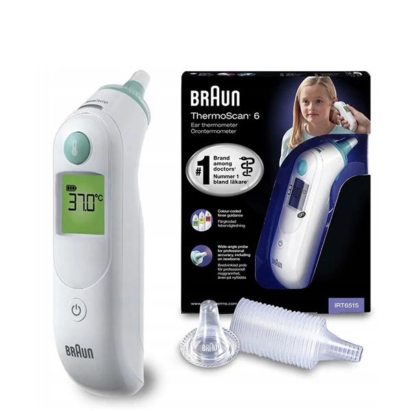 Термометр Braun THERMOSCAN 6 IRT6515 Вушний +21 кришка ЄС