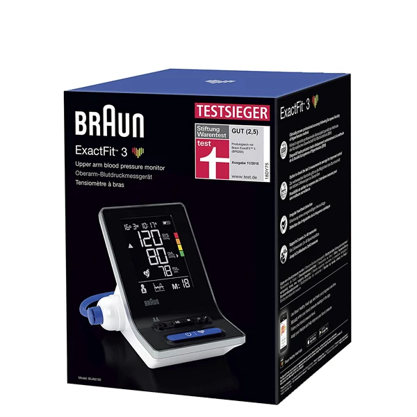 Тонометр Braun EXACTFIT 3 BUA6150 на плече ЄС