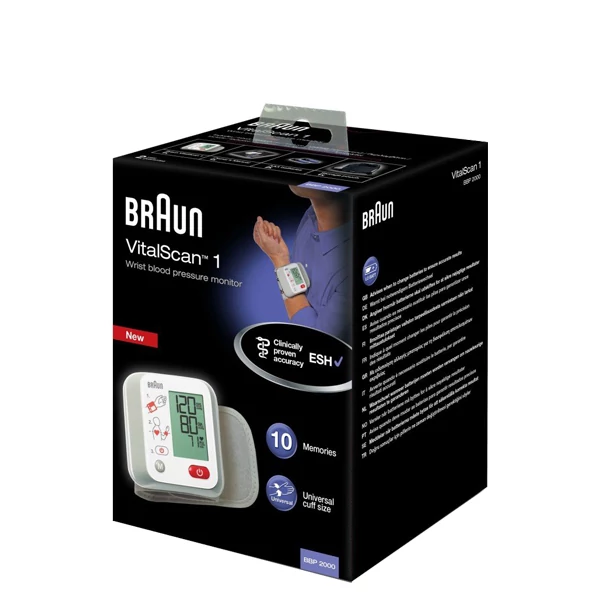 Тонометр Braun VITALSCAN 1 BBP 2000 на зап'ясток ЄС
