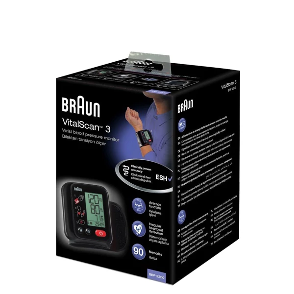 Тонометр Braun VITALSCAN 3 BBP 2200 на зап'ясток ЄС