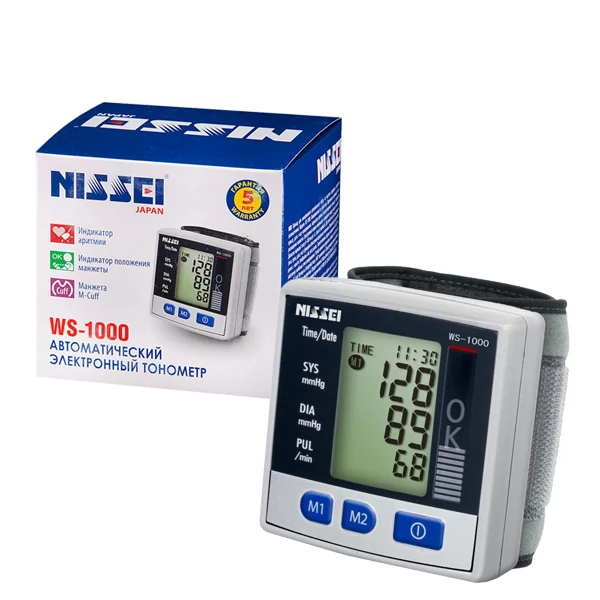 Тонометр Nissei WS -1000 Автоматичний на зап'ясті
