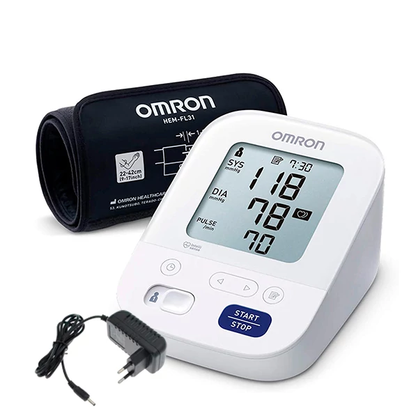 Тонометр Omron Healthcare X3 Comfort та манжетою на плечі з адаптером ЄС