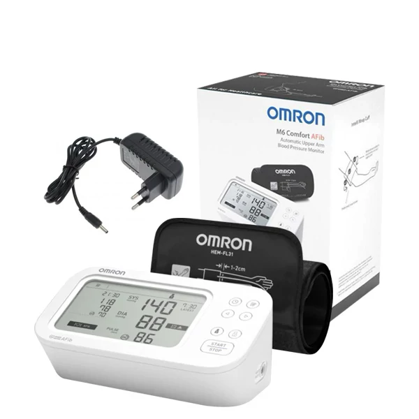 Тонометр Omron M6 Comfort AFIB (HEM-7380-E) автоматичний + адаптер ЄС