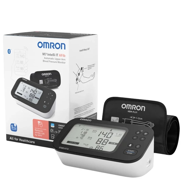 Тонометр Omron M7 Intelli Afib (HEM-7380T1-EBK) Автоматичний ЄС