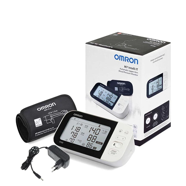 Тонометр Omron M7 Intelli IT (HEM-7361T-EBK) Bluetooth + адаптер ЄС