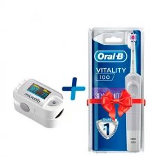 Імпульсний пульсоксиметр MICROLIFE OXY 300 + Зубна щітка Oral-B Vitality D100 PRO 3D White ЄС