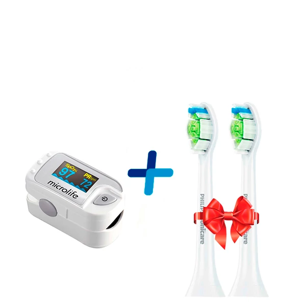 Імпульсний пульсоксиметр MICROLIFE OXY 300 + Насадки Philips Sonicare HX6062 / 07 DiamondClean в подарунок ЄС