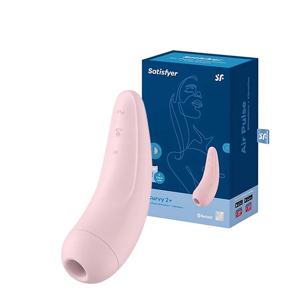 Вібратор вакуумний Satisfyer Curvy 2+ Pink (SO3782) ЄС