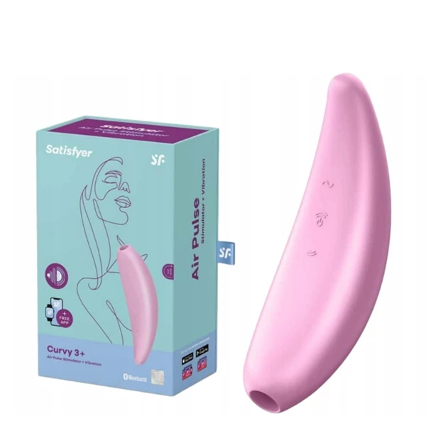 Вібратор-стимулятор Satisfyer Curvy 3+ Air Pulse Stimulator (NZ2 73-4001890) ЄС