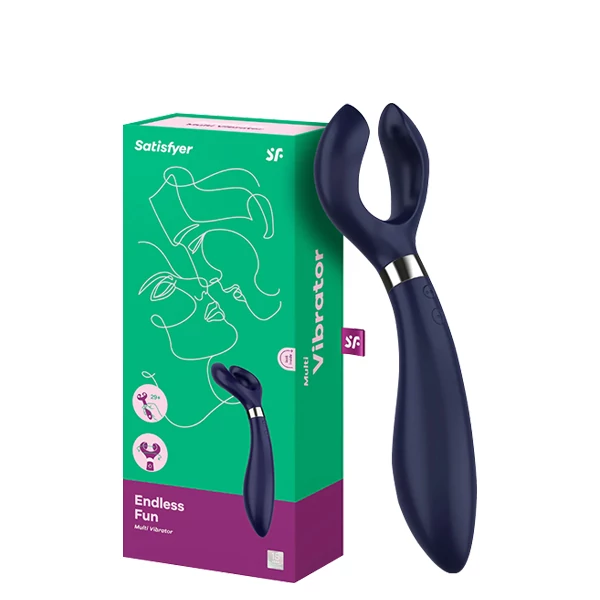 Вібратор подвійний Satisfyer Endless Fun (6630SATISFY117) Blue ЄС