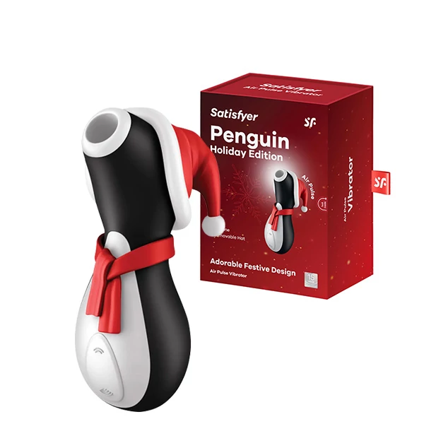 Вакуумний стимулятор клітора Satisfyer Penguin Holiday Edition в вигляді пінгвіна ЄС