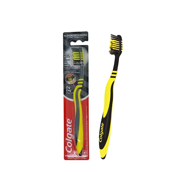 Зубна щітка Colgate Zig Zag Charcoal середньої жосткості ЄС
