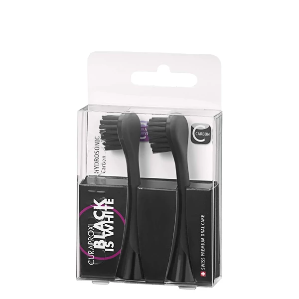 Насадки Curaprox Hydrosonic Carbon Black is White 2 шт. ЄС