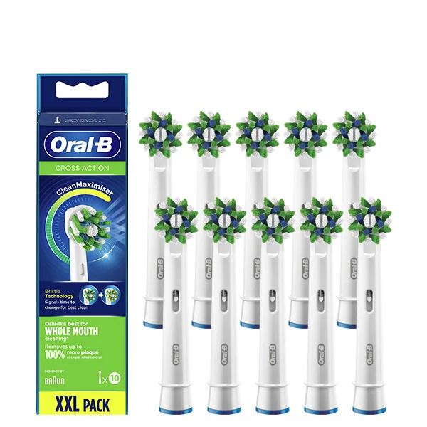 Насадки Oral-B EB50 Cross Action CleanMaximiser (10 шт.) на зубну щітку