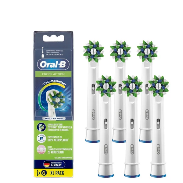 Насадки Oral-B EB50RB Cross Action CleanMaximiser (6 шт.) на зубну щітку