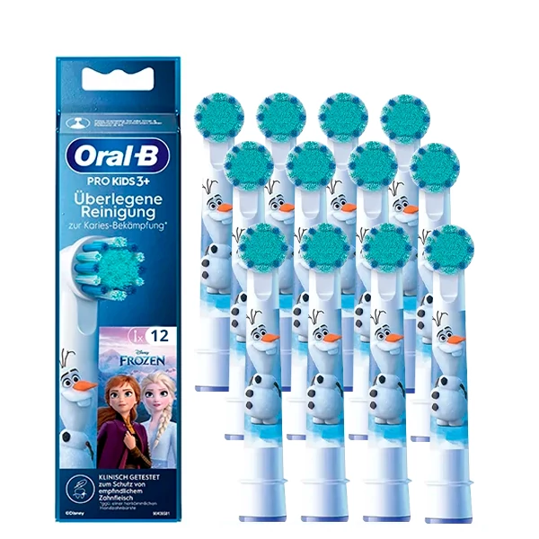 Насадки Oral-B EB10S Pro Kids Frozen "Крижане серце" на зубну щітку (12 шт.)
