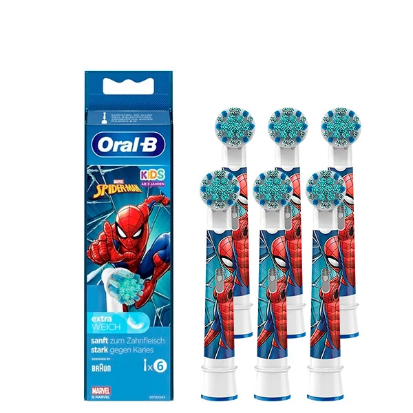 Насадки Oral-B EB10S Extra Soft Spider-Man (6 шт.) дитячі ЄС