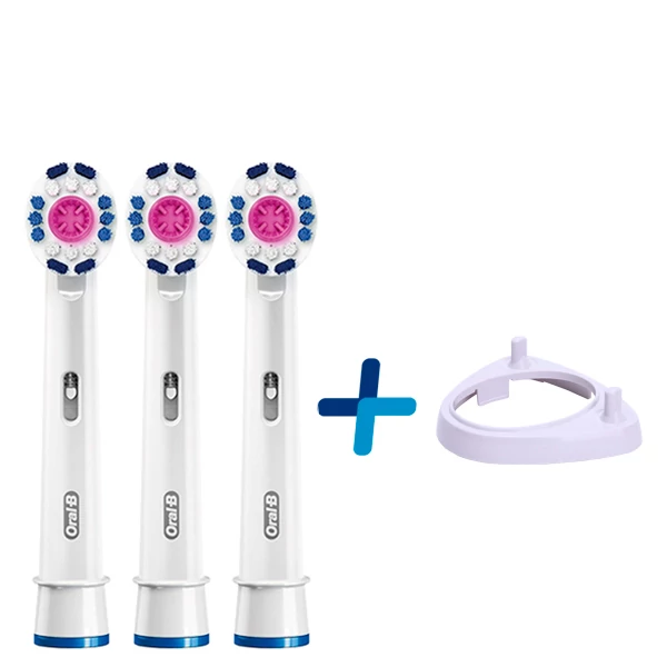 Насадки Oral-B EB18p 3D White Luxe (3шт + 1шт) + підставка
