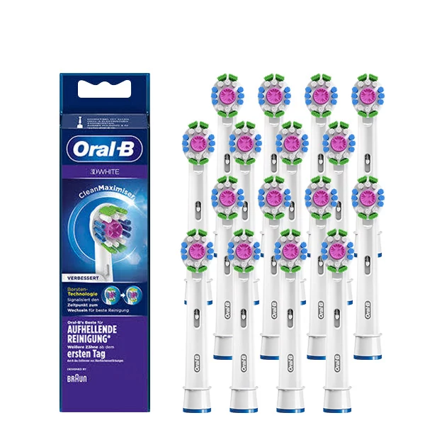 Насадки Oral-B EB18pRB 3D White Luxe CleanMaximiser (16 шт.) на зубну щітку