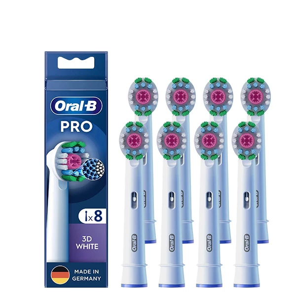 Насадки Oral-B EB18pRX Pro 3D White Luxe на зубну щітку (8 шт.)