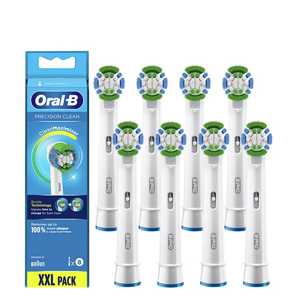 Насадки Oral-B EB20 Precision Clean CleanMaximiser (8 шт.) на зубну щітку ЄС