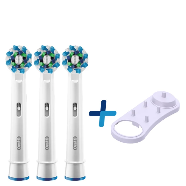 Насадки Oral-B EB50 Cross Action (3 шт.) + підставка