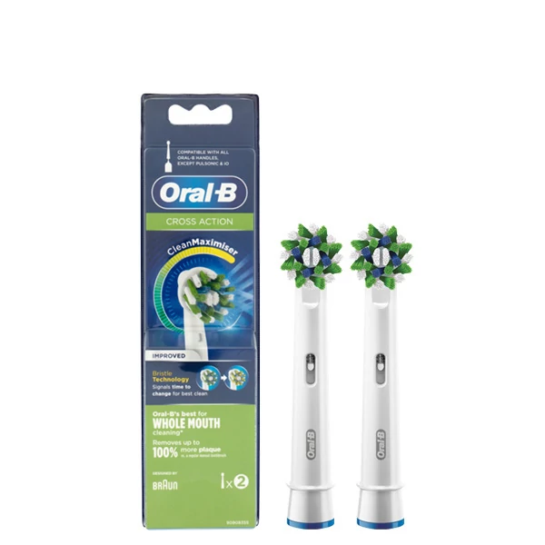Насадки Oral-B EB50RB Cross Action CleanMaximiser (2 шт.) на зубну щітку