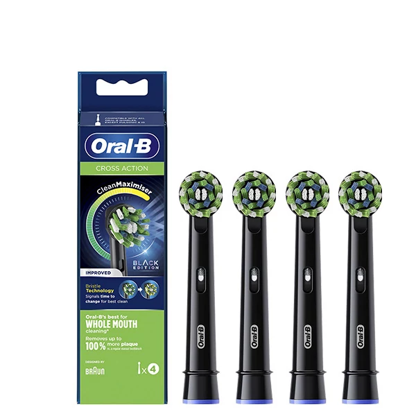 Насадка Oral-B EB50BRB Cross Action CleanMaximiser Black (4 шт) ЄС