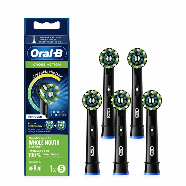 Насадка Oral-B EB50BRB Cross Action CleanMaximiser Black (5 шт.) ЄС