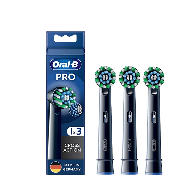 Насадка Oral-B EB50BRX Pro Cross Action Black на зубну щітку (3 шт.) ЄС