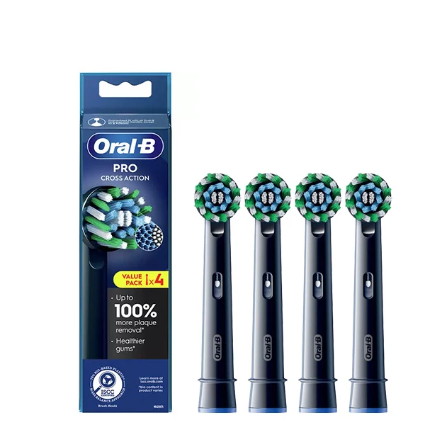 Насадка Oral-B EB50BRX Pro Cross Action Black на зубну щітку (4 шт.) ЄС
