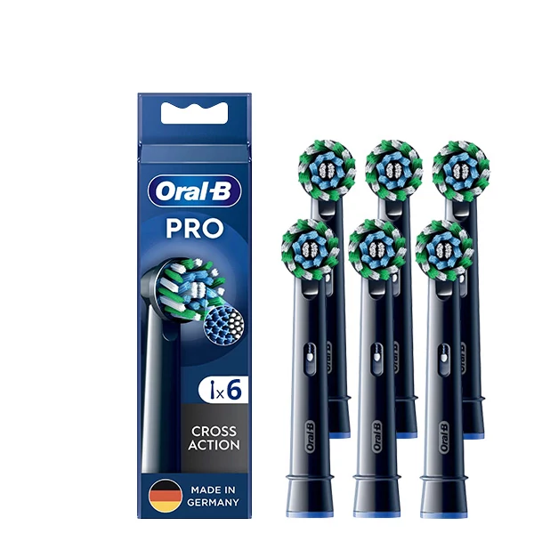 Насадка Oral-B EB50BRX Pro Cross Action Black на зубну щітку (6 шт.) ЄС