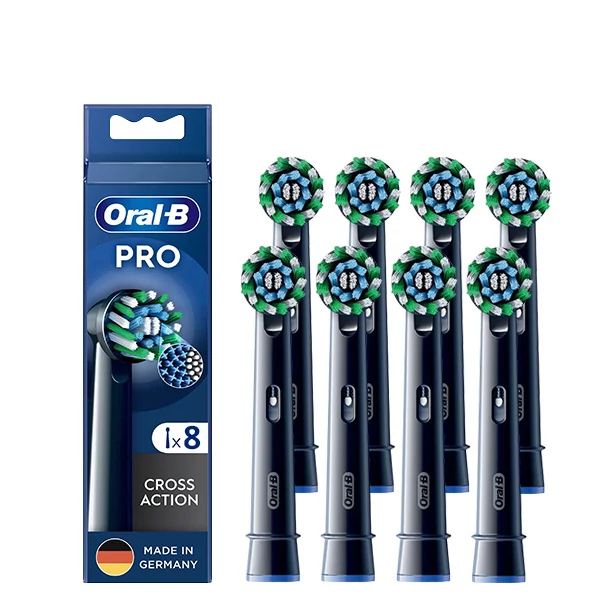 Насадка Oral-B EB50BRX Pro Cross Action Black на зубну щітку (8 шт.) ЄС