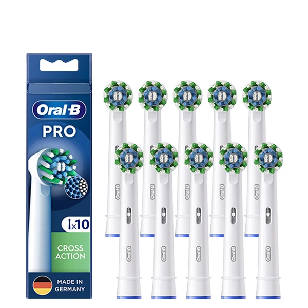 Насадки Oral-B EB50RX Pro Cross Action White на зубну щітку (10 шт.)