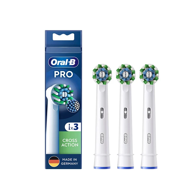 Насадки Oral-B EB50RX Pro Cross Action White на зубну щітку (3 шт.)