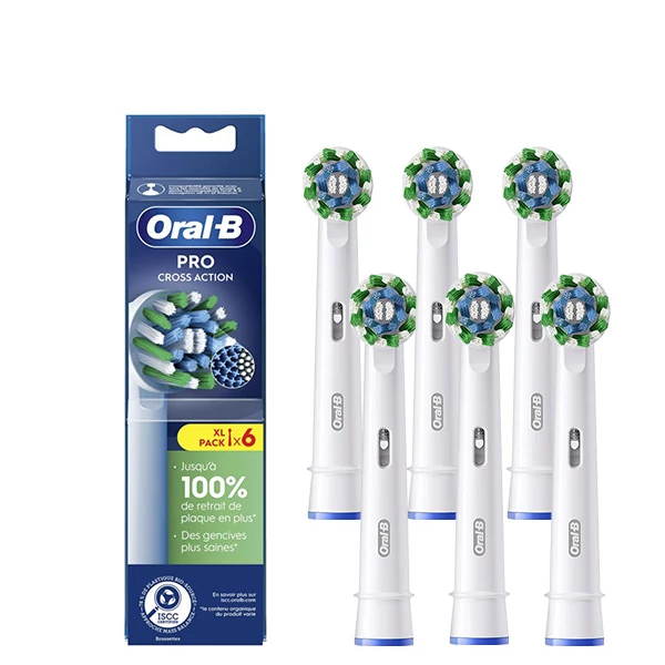 Насадки Oral-B EB50RX Pro Cross Action White на зубну щітку (6 шт.)