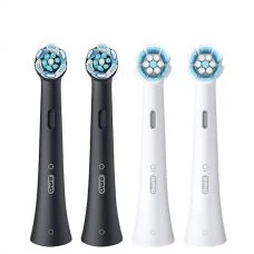 Набір насадок Oral-B iO RB CB Ultimate Clean Black + RB SW Gentle Care White (4 шт.)