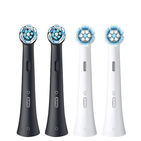 Набір насадок Oral-B iO RB CB Ultimate Clean Black + RB SW Gentle Care White (4 шт.)